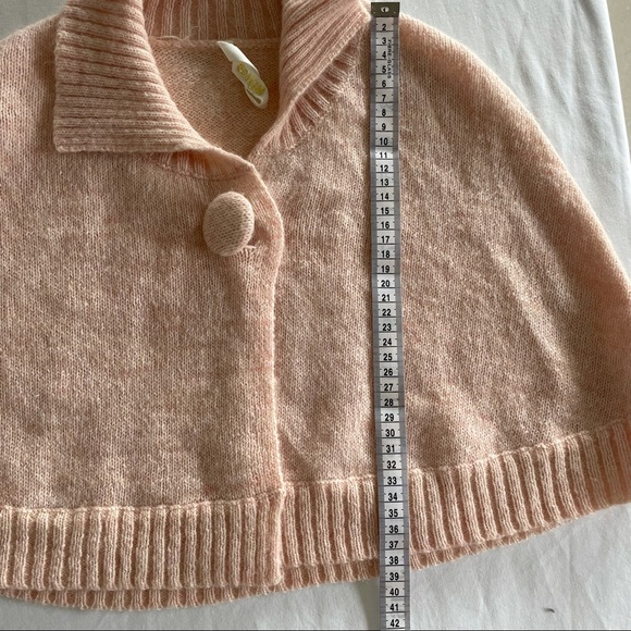 Mimco Pink Knit Cape Size Small S Wool Mohair - Picture 9 of 10